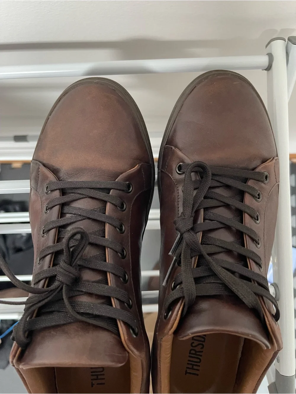 Thursday Premier Low Top Brown Leather Men Sneakers